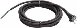 Maitinimo laidas Schwabe H05RN-F 2x1,0 mm² guminis, 5 m, juodas