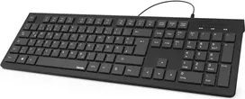 Hama KC-200 klaviatūra namams ir biurui USB QWERTY ukrainietiška juoda