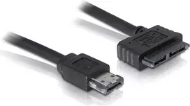 SATA kabelis DeLOCK eSATAp Slimline SATA 13 kontaktų 0,5 m