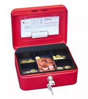 Dėžutė pinigams/bilietams WEDO 145 202H plieninė raudona
