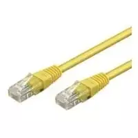 Vientisas tinklo kabelis Wentronic Goobay CAT 6, U/UTP, geltonas, 5 m, CCA vario mišinys (68418)