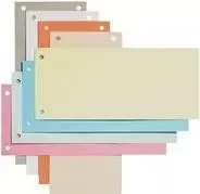 ELBA Skiriamieji lapai, kartoniniai, tinka DIN A4, mėlyni, 190 g/m², perforacija: 1 x 80 mm, matmenys: (P)240 x (A)105 mm (06806 BL)