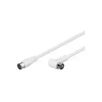 Wentronic Goobay SAT kampinis jungiamasis laidas F-Quick, 100% ekranuotas, baltas, 5 m - F-Kištukas (Quick) F-Kištukas (Quick) 90° (67350)