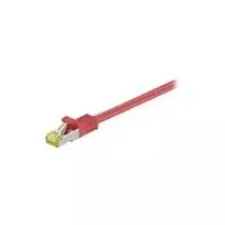 Wentronic GoobayCat.7 Raw Cable Patch Laidas, S/FTP (PiMF), Raudonas, 10 m - LSZH Halogen-Free, Varis, RJ45 Kištukas (91643)