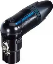NEUTRIK XLR lizdas, kampinis, 4 kontaktai, juodas NC4FRX-B (1 vnt.)