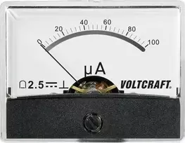 Voltcraft AM-60X46/100µA/DC montavimo matavimo prietaisas 100 µA nuolatinės srovės ritės matuoklis