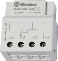 Finder Relė įmontuojama į UP-Dose ar Schalterdose 13.31.8.230.4300 230 V/AC 1 normaliai atviras kontaktas 12 A 250 V/AC (13.31.8.230.4300)