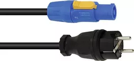 Maitinimo laidas PSSO PowerCON 3,0 m H07RN-F 3G1,5 tinklo prijungimui