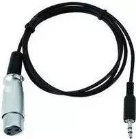 DMX adapteris EUROLITE 51916210, 3,5 mm TRS į XLR, 1 m laidas