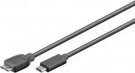 Wentronic Goobay USB 3.0 SuperSpeed laidas > USB-C™, 1 m - USB 3.0 Micro kištukas (B tipas) > USB-C kištukas (67996)