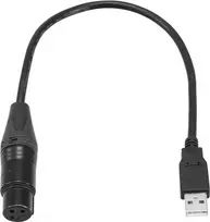 Garso laidas Eurolite 51860118 0,4 m XLR moteriškas USB vyriškas juodas