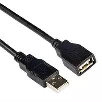 USB 2.0 A kištukas - USB A lizdas juodas 3,00 m ACT SB0036