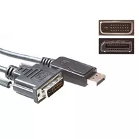 ACT konversijos kabelis DisplayPort (vyriškas) į DVI (vyriškas) 5,00 m