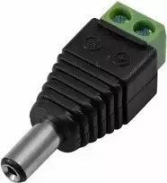 Maitinimo adapteris EUROLITE 50532025 vyriškas — DC statinės kištukas į varžtų gnybtą