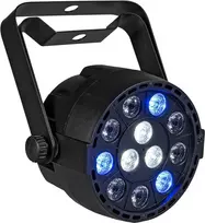 LED par šviestuvas EUROLITE AKKU Mini PARty RGBW Spot MK2 – baterijomis maitinamas, RGBW spalvų maišymas