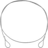Plieninis trosas EUROLITE 900 x 3 mm sidabrinis – vielinis lynas be jungties