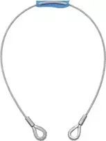 Plieninis trosas EUROLITE 5801048L 1000×6 mm sidabrinis su įtvaru