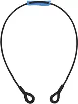 Plieninis trosas EUROLITE 5801049E 1000 x 6 mm juodas su antkakliu