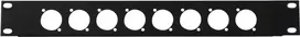 Priekinis skydelis Omnitronic Z-19 8x XLR D tipo 1U