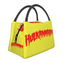 Hulk Hogan Hulkamania Insulated Lunch Bag for School Bento Storage Food Boxes Portable Container Cooler Thermal Lunch Box Tote One Size yellow