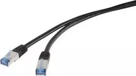 Renkforce RF-4673686 tinklo kabelis juodas 1 m Cat6a S/FTP (S-STP) (RF-4673686)