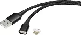 Renkforce RF-4746074 USB kabelis 1 m USB 2.0 USB A Micro-USB B juodas (RF-4746074)