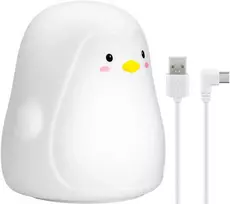 Goobay LED naktinė lemputė pingvinas, šilta balta ir 7 RGB spalvos, jutiklinis valdymas, Li-Ion 3.7 V 1200 mAh