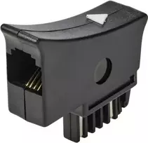 Renkforce telefono (analoginis) adapteris [1x TST kištukas – 1x RJ11 kištukas 6p4c] juodas (RF-5046540)