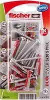 Fischer DuoPower 6 x 30 S PH K NV sieninis kaištis 30 mm 535479 1 komplektas (535479)