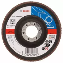 Šlifavimo diskas Bosch X551 Expert for Metal – angliniam plienui, ketui, spalvotiesiems metalams, 1 vnt.