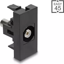 DELOCK garso adapteris Cinch (RCA) lizdas – Cinch (RCA) lizdas, 45° kampu, baltas, modelis 90958