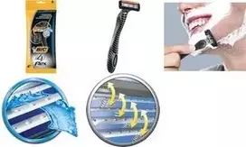 Vienkartinis skustuvas BIC FLEX 4 ašmenų kasetė, modelis 8896951