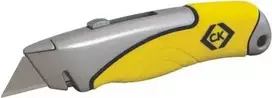 Komunalinis peilis C.K Tools T0957-1 nerūdijančio plieno geltonas snap-off ašmenimis