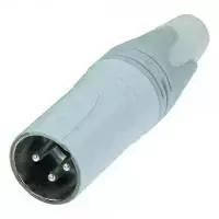 NEUTRIK XLR jungties kištukas, tiesus, 3 kontaktai, baltas NC3MXX-WT 1 vnt.
