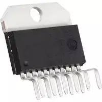 Garso galios stiprintuvo integrinis grandynas Texas Instruments LM3886T, vienkanalis, TO-220-11 korpuse