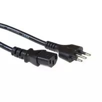 Maitinimo laidas ACT Powercord itališkas kištukas - C13 juodas 2,5 m