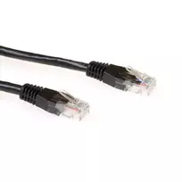 ACT Black 3 metrų U/UTP CAT6A patch kabelis su RJ45 jungtimis
