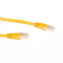 ACT geltonas 20 m U/UTP CAT6A pataisos kabelis su RJ45 jungtimis