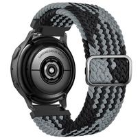 Elastic Braided Strap For Samsung Galaxy Watch 7 6 5 4 40mm 44mm/5 Pro 45mm Band For Galaxy Watch 6 4 Classic /Active 2 Bracelet Galaxy Watch 4 44mm gray