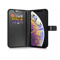 BeHello BEHWAL00179 juodas atverčiamas dėklas-piniginė Apple iPhone Xs Max, plastikas/TPU