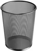 Šiukšliadėžė HERLITZ Manhattan 18 L – juoda vielinė metalinė, apvali, šiek tiek kūginė