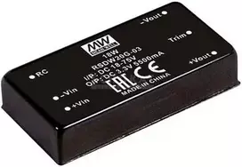 MEAN WELL RSDW20H-15 maitinimo blokas ir įtampos keitiklis, 20 W, 15 V