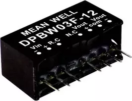 Maitinimo adapteris MEAN WELL DPBW03G-12 3W Įėjimas 18-75V Išėjimas 12V