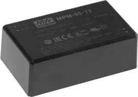 MEAN WELL MPM-65-48 Maitinimo blokas ir įtampos keitiklis, vidaus patalpoms, 65 W, juodos spalvos