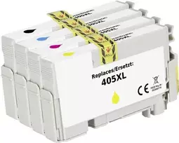 Renkforce rašalo rinkinys, suderinamas su Epson 405XL, juoda, žydra, rausva, geltona RF-I-E-405XLBKCMY4PK RF-5718866 (RF-5718866)