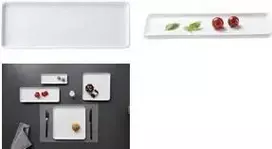 Stačiakampė porcelianinė lėkštė ritzenhoff & breker SKAGEN 205 x 75 mm, tinkama plauti indaplovėje