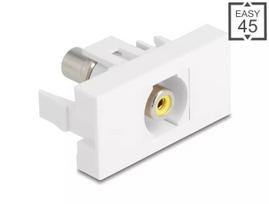 DeLOCK 90856 Keystone modulis RCA baltas 22,5 mm x 45 mm x 33 mm