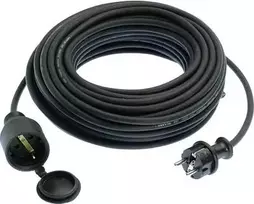 Prailginimo laidas AS Schwabe 60310 — 10 m, juodas, maitinimo laidas