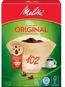 Popieriniai kavos filtrai Melitta ORIGINAL 102 (dydis 102, vienkartiniai kūgio formos filtrai)