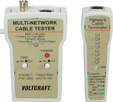 Tinklo kabelių testeris Voltcraft CT-1 BNC ir RJ-45 jungtims, 10Base-T UTP/STP